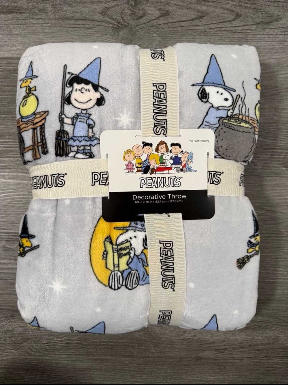 Peanuts Snoopy Halloween Throw Blanket 60” x 70” NWT